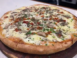 Pizza con panceta