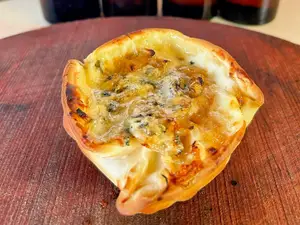 Canastita caramelizada y roque