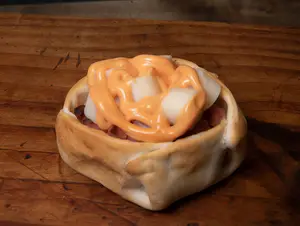 Empanada de jamón y palmitos