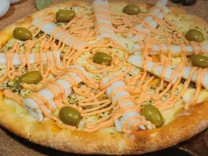 Pizza fugazzeta al roquefort
