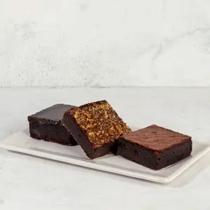 Porción  brownie ciruelas