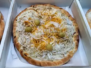 Pizza de fugazzeta rellena