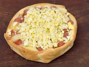 Canastita jamón y huevo