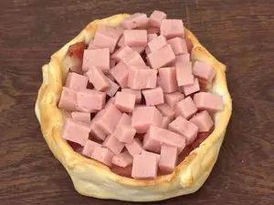 Canastita jamón y queso