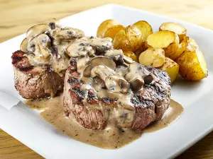 Lomo al champignón