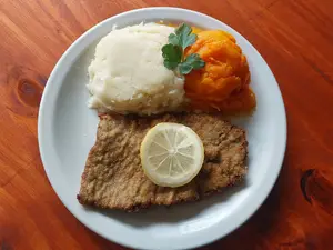 Milanesa con puré