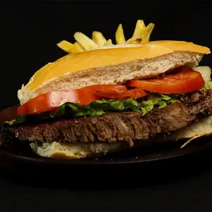 Sandwich vacìo + papas fritas