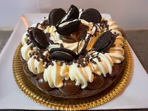 Brownie crema con oreo