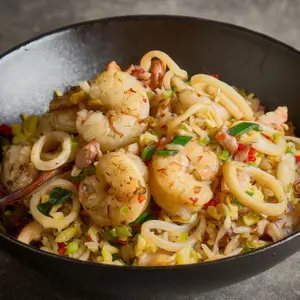 Arroz Chaufa con Mariscos