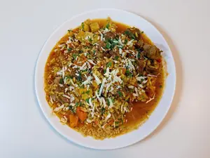 Arroz con pollo estofado