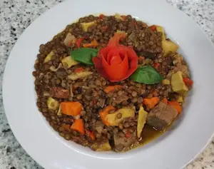 Lentejas guisadas a la esp.