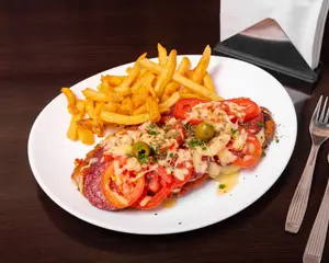Milanesa Calabresa Con Fritas