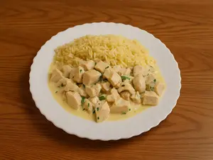 Pollo al verdeo c/ arroz