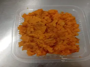 Porción de puré de calabaza