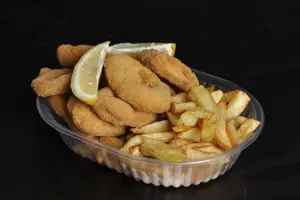 Rabas con Papas Fritas