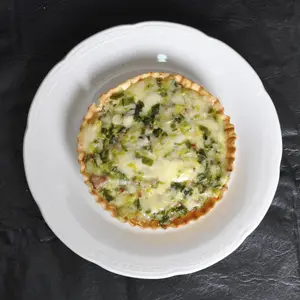 Tartine panceta y puerros