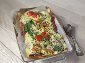 Milanesa Con Barbacoa, Cheddar Y Panceta