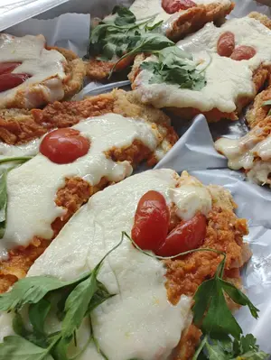 Milanesa De Berenjena Con Guarnición