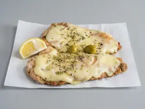 Milanesa de ternera gratinada
