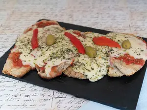 Milas de berenjena gratinadas