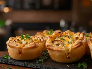 Canastita de cebolla y queso