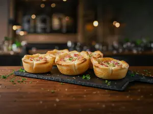 Canastita de jamón y queso
