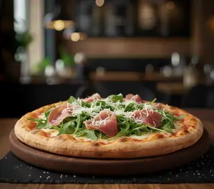 Crudo y rúcula
