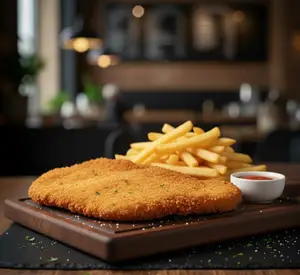 Milanesa con papas