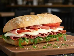 Sandwich jamón crudo