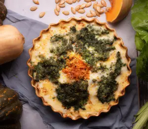 Tarta de verdura y calabaza