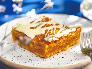 Cuadrado de carrot cake. sin tacc