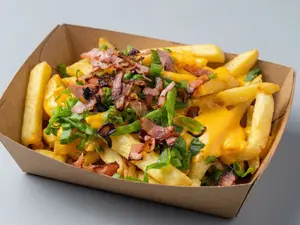 Fritas chica cheddar.panc verd