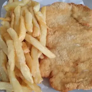 Milanesa sola con fritas