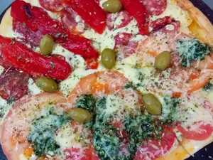 Pizza capresse grande