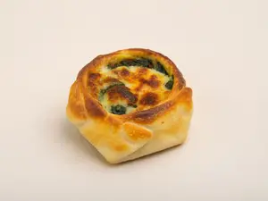Canastita de verdura y salsa blanca