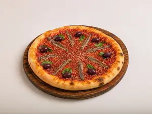 Pizza de anchoas - molde