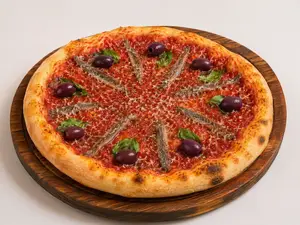 Pizza de anchoas - piedr