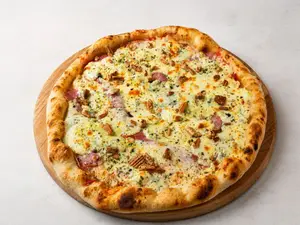 Pizza de roquefort y nueces - piedr