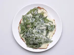 Milanesa a la espinaca