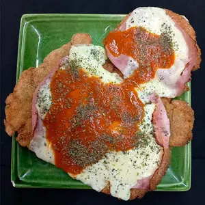 Milanesa napolitana con fritas