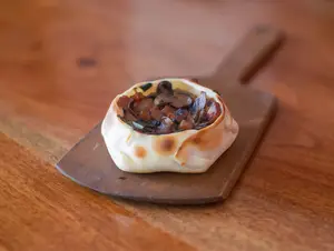 Canastita champi y jamón