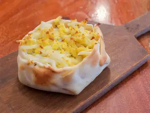 Canastita de jamón y huevo