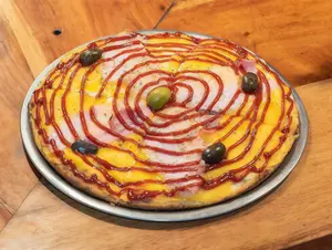 Pizza bbq chica