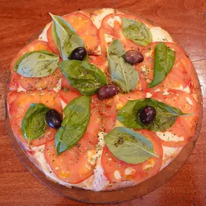 Pizza caprese chica
