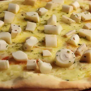 Pizza con palmitos grande