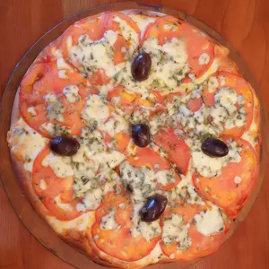 Pizza con roquefort chica