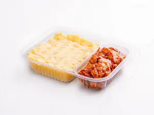 Cubos de barbacoa c puré dpapa
