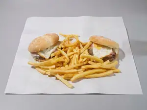 2 hamb jqyh + papas fritas