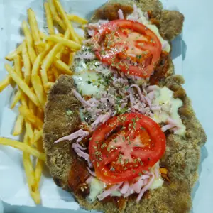 Milanapo de carne + papas
