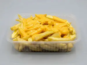 Papas con cheddar
